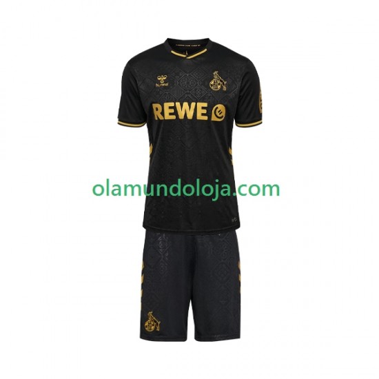Camisola FC Köln Criança Equipamento Terceiro 2025-2026 Manga Curta